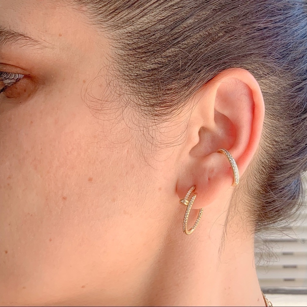 Gold Hoops Gold Nail Hoops